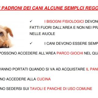 REGOLAMENTO CANI